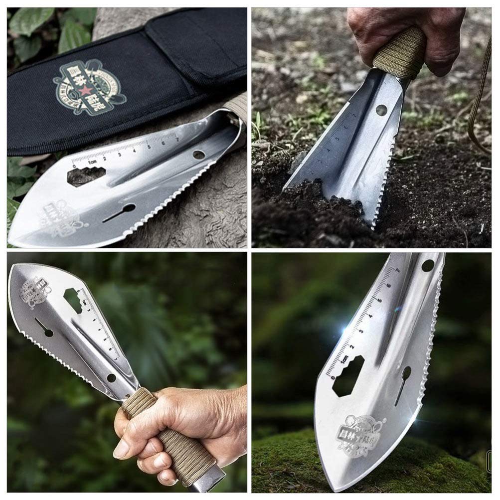 Best Portable Garden Shovel - Lightweight Folding Spade for Gardening, Camping & Emergency Survival Kit - Perfect for Outdoor Adventures, Digging & Planting
