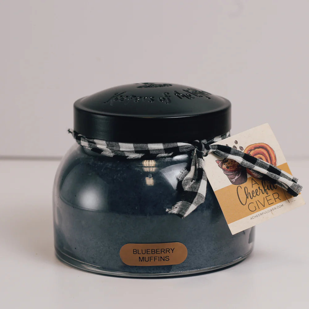 22oz Blueberry Muffins Scented Soy Candle - Handmade Home Decor for Relaxation, Aromatherapy & Cozy Ambiance