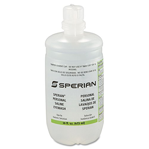 Honeywell 320004540CT 16oz Saline Personal Eyewash Bottles - First Aid Eye Wash Solution for Emergency, Workplace & Home Safety (Pack of 12)
