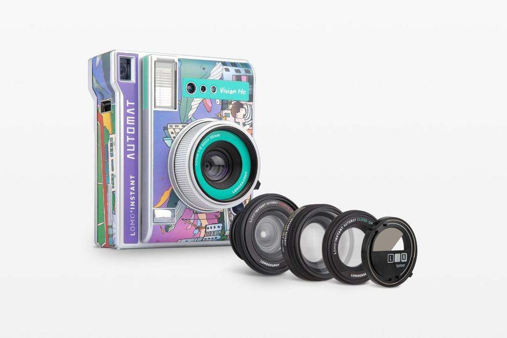 Lomography Lomo'Instant Automat Camera with Vivian Ho Edition Lenses - Instant Film Camera for Travel, Parties & Creative Photography