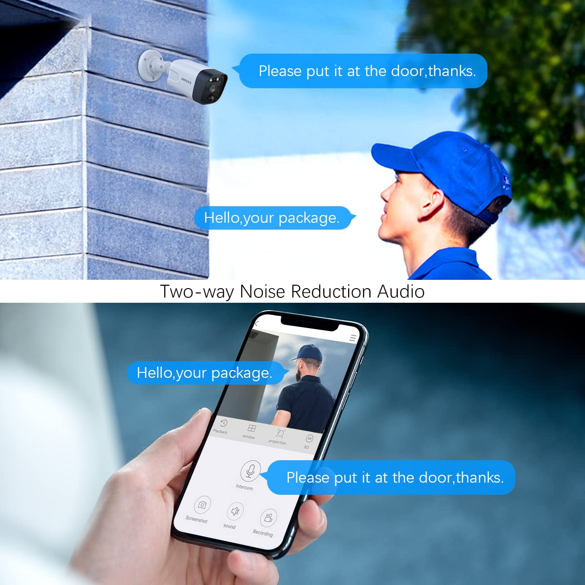 4K/8MP 130° Ultra Wide-Angle PoE Outdoor Security Camera with 2-Way Audio - Wired IP Surveillance System for Home & Business Protection - Ideal for Driveway, Garage & Perimeter Monitoring