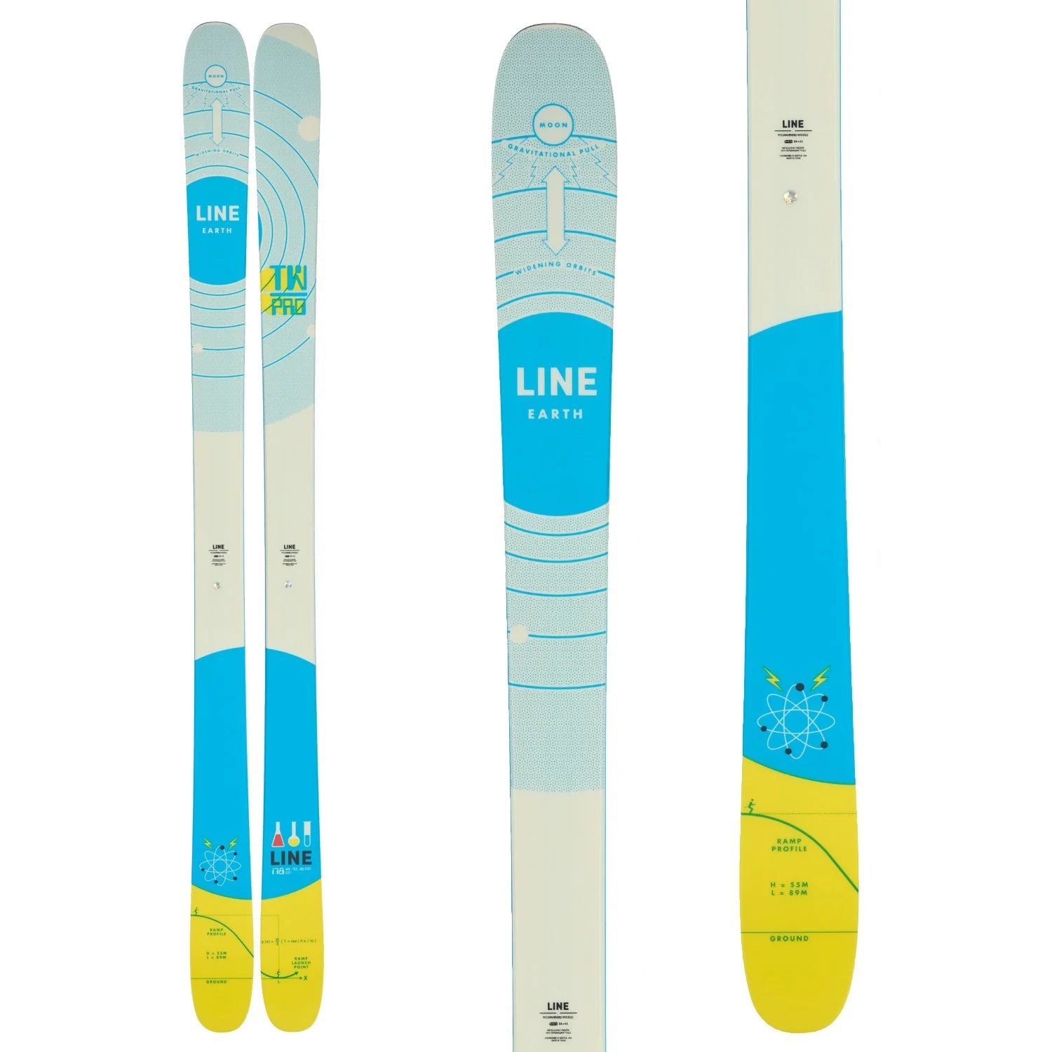 2024 Line Tom Wallisch Pro Skis for Adults with Marker Squire 11 Bindings & Dalbello IL Moro 90 GW Men's Ski Boots - Complete Ski Package for Freestyle & All-Mountain Performance