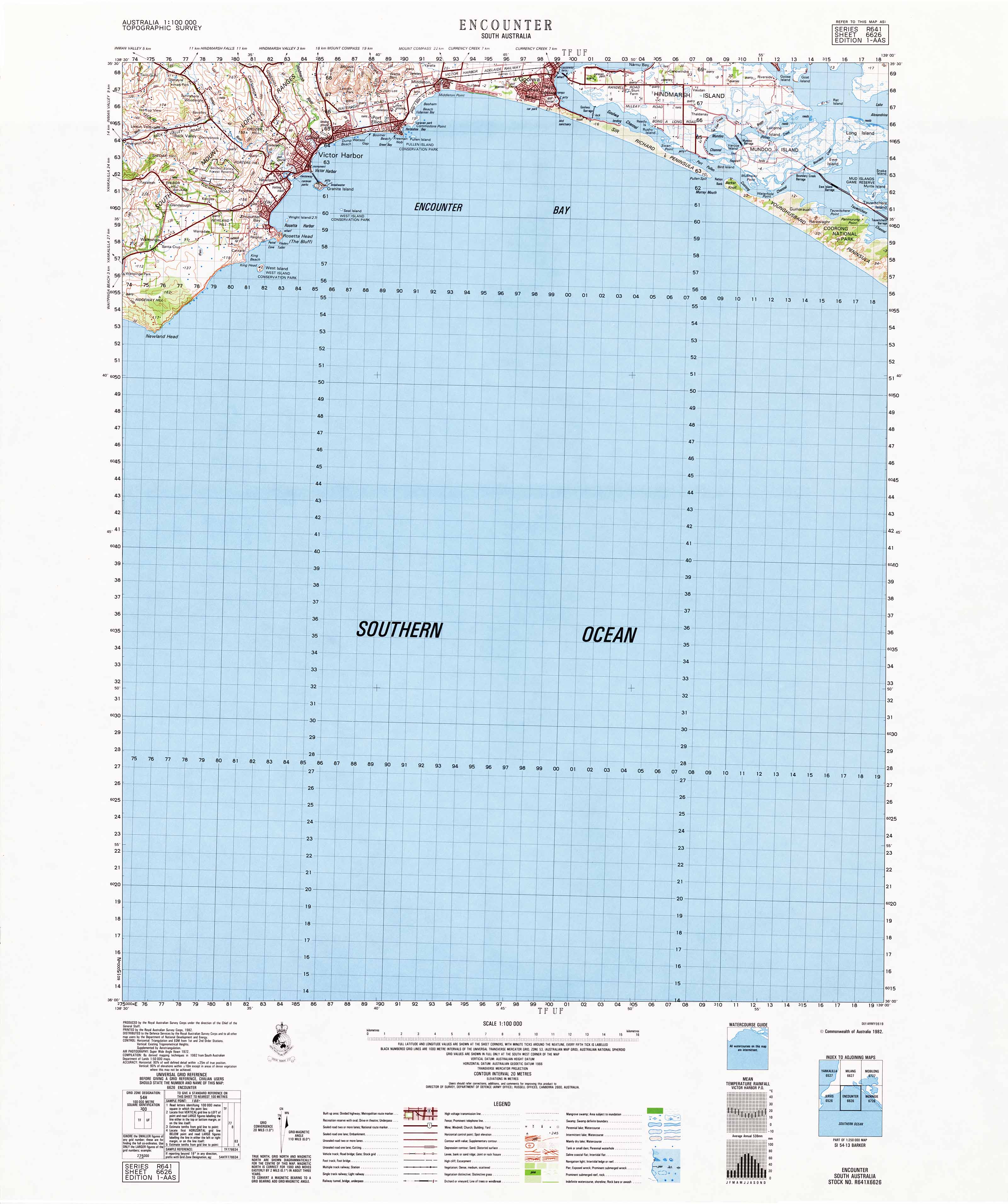 6626 Encounter 1:100,000 Scale Topographic Map - Hiking, Camping & Outdoor Adventure Navigation