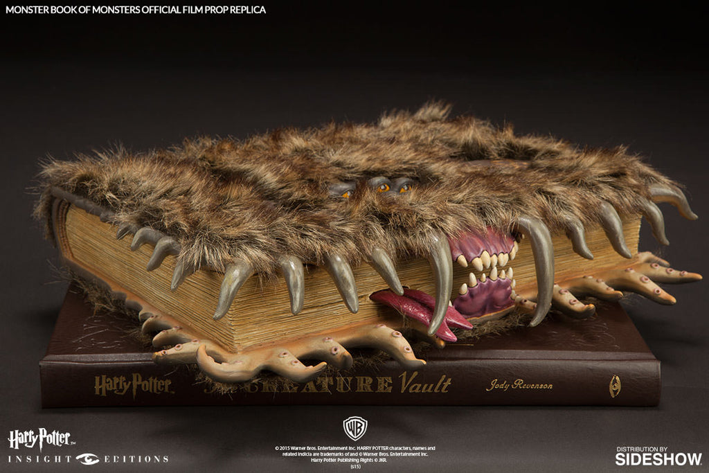 Harry Potter Monster Book of Monsters Official Film Prop Replica - Collectible Wizarding World Memorabilia for Fans & Decor