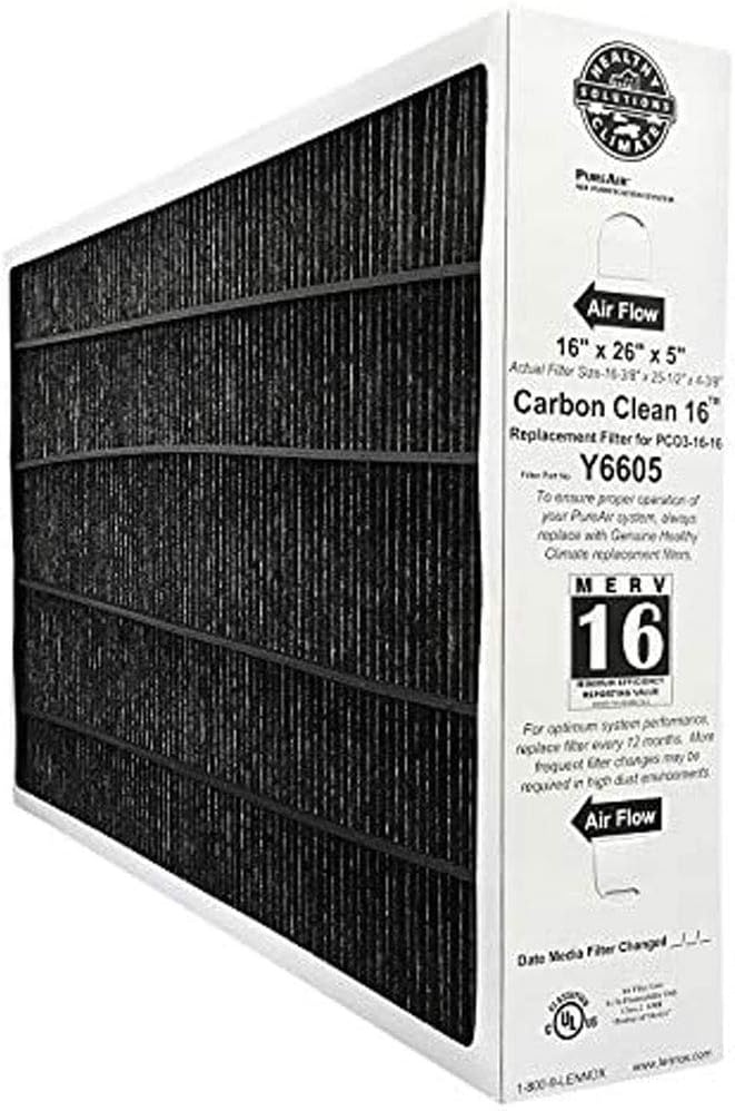 Lennox Y6605 Healthy Climate 16x26x5 MERV 16 PureAir 100908-11 Replacement Media for PCO3-16 Air Purifier – Perfect for Home, Office & Allergy Relief