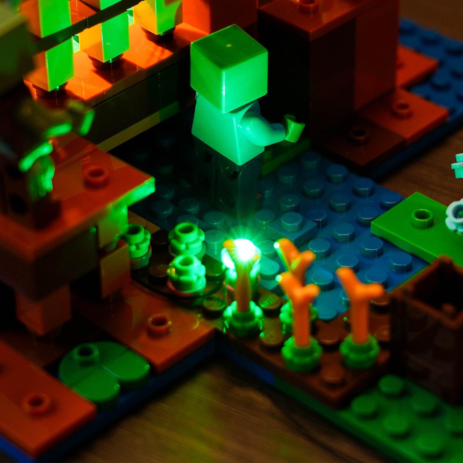 Best Light Kit for Lego Minecraft The Frog House Building Set 21256 – DIY Illumination for Nighttime Display & Gaming Fun