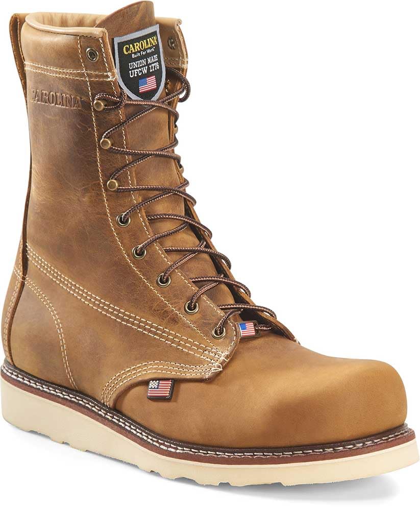 **Men's Carolina Boots - Comfortable & Durable Wedge Work Boots for Construction, Farming & Outdoor Activities**