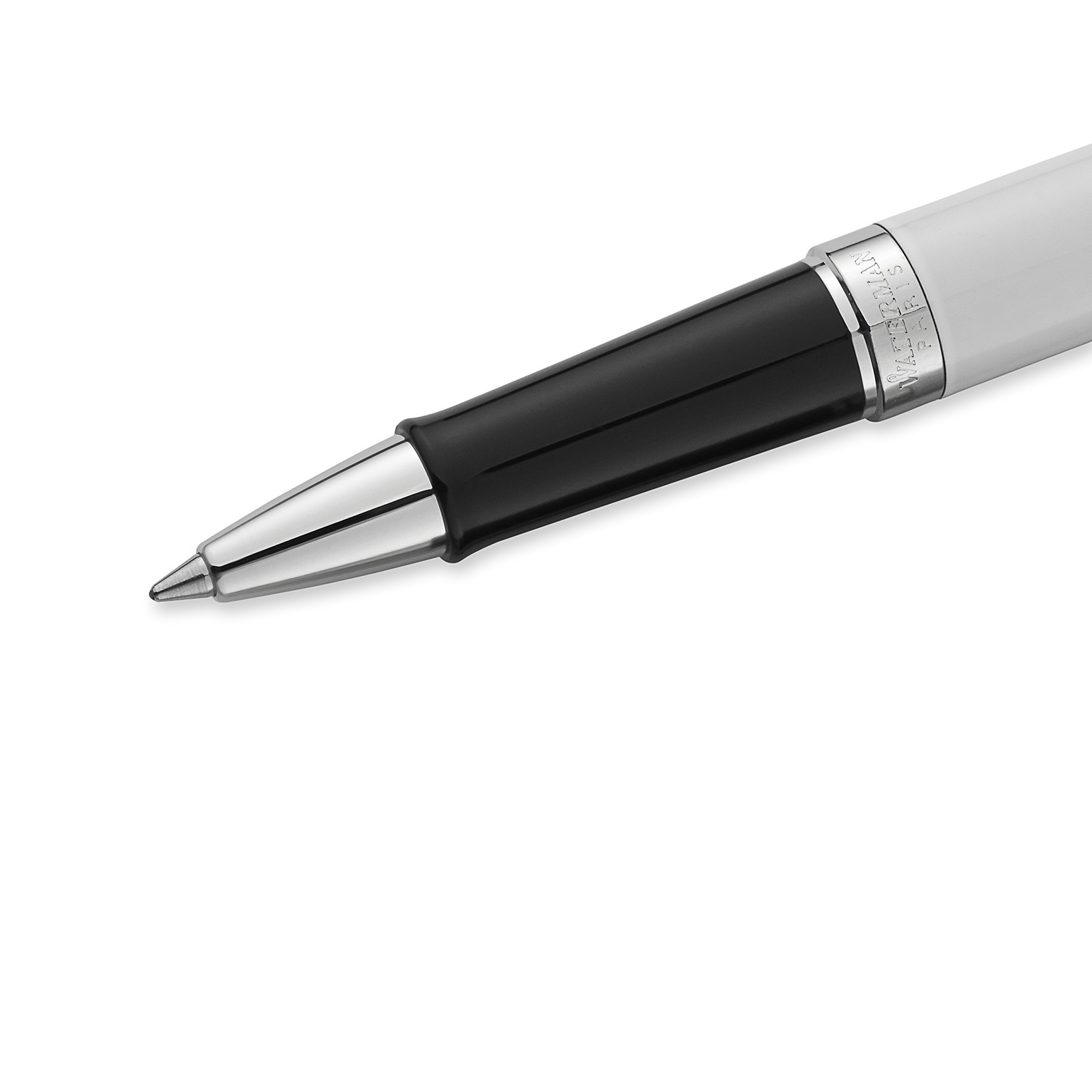 Waterman Hemisphere Deluxe White Rollerball Pen - Fine Black Refill (S0921290) | Premium Writing Instrument for Business, Gifts & Signature Signing