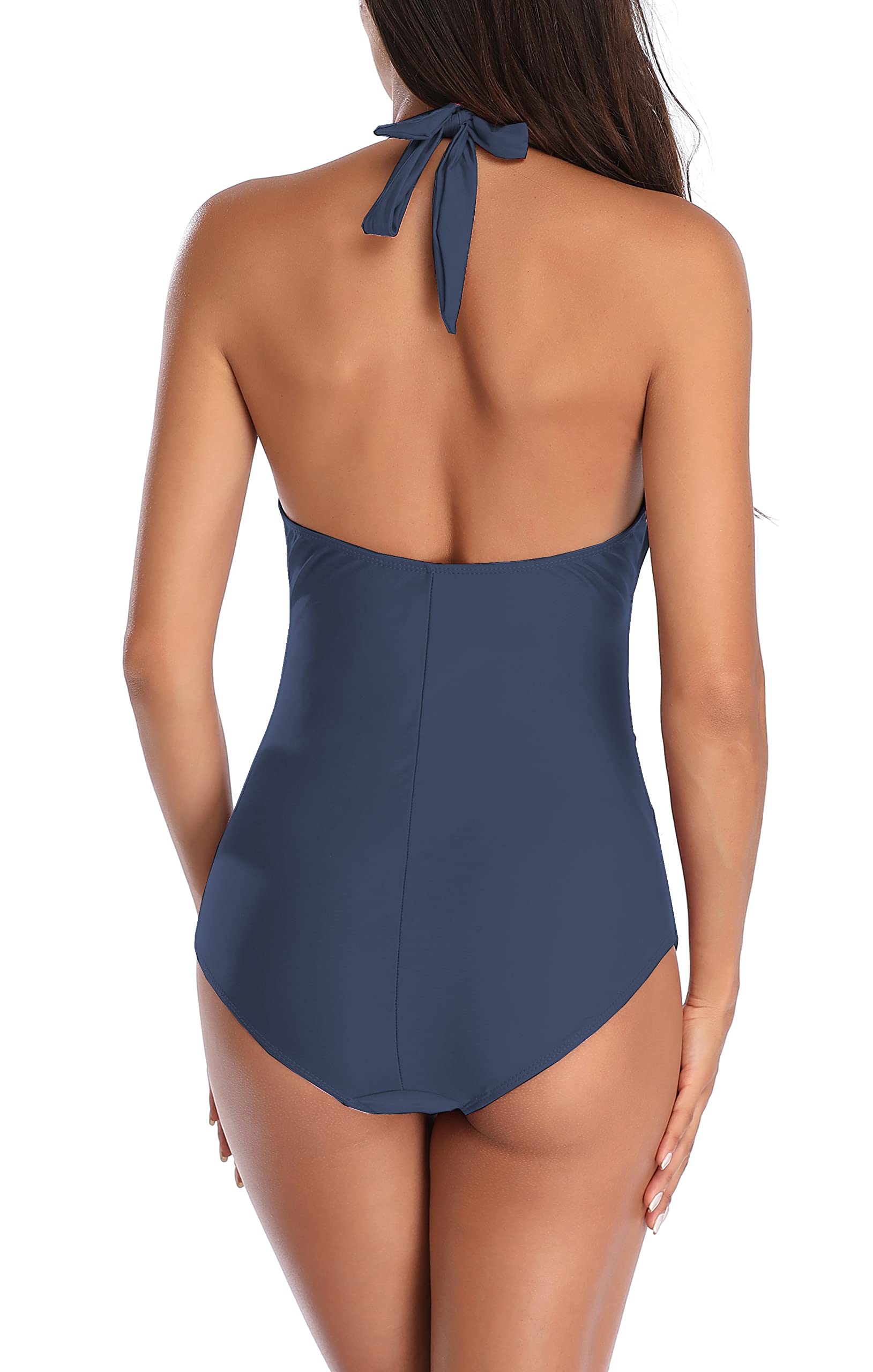 EastElegant Maternity Swimsuits One Piece V-Neck Pregnancy Swimwear Halter Maternity Bikini - Comfortable Maternity Swimwear for Beach, Pool & Pregnancy Photos