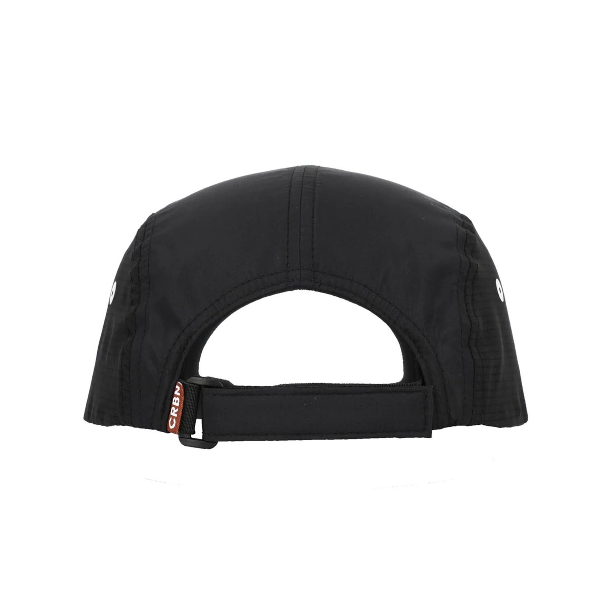 CRBN 5 Panel Runner Hat for Men & Women - Lightweight Breathable Running Cap - Adjustable Snapback for Jogging, Hiking & Outdoor Sports [Black]