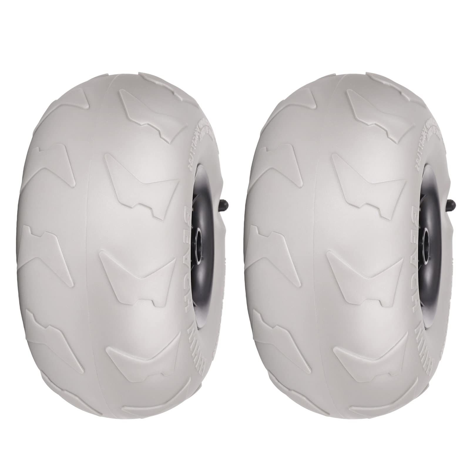 **9 Inch Replacement Balloon Wheels for Kayak Dolly, Canoe Cart & Boat Buggy - 2-Pack Sand & Beach Tires - Perfect for Outdoor Water Sports & Beach Adventures**
