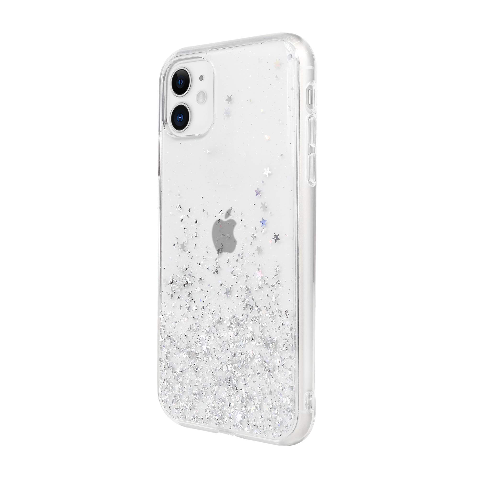 Switcheasy White Starfield Quicksand Style Case for iPhone 11 - Slim Protective Phone Cover with Grip - Perfect for Everyday Use, Travel & Outdoor Activities