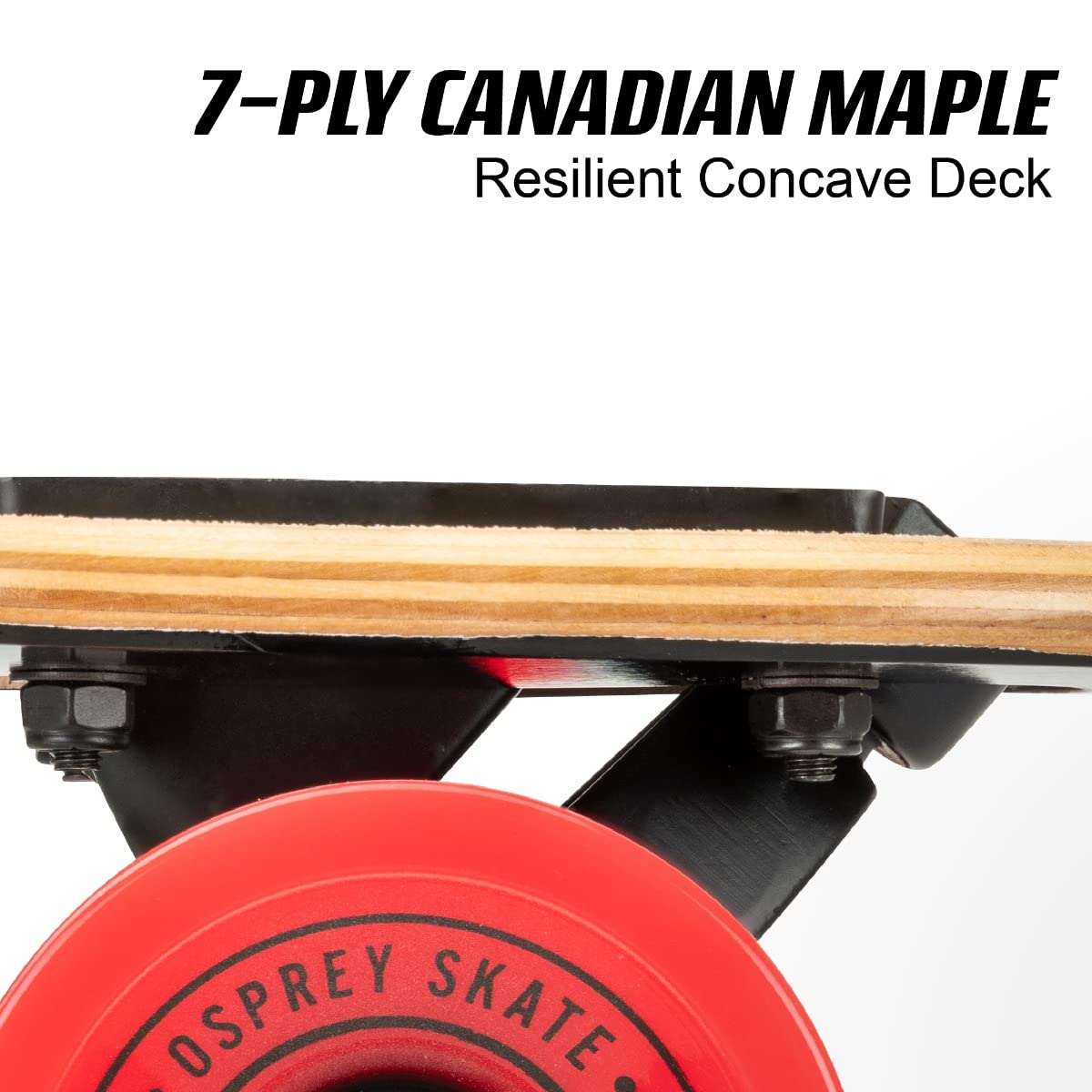 **Osprey 39-inch Twin Tip Longboard Skateboard – Canadian Maple Deck, Complete Setup for Adults, Kids & Beginners – Multiple Colors – Perfect for Cruising, Commuting & Downhill Riding**