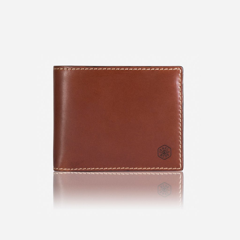 Premium Jekyll & Hide Texas Large Billfold Wallet with Coin Pocket - Genuine Leather RFID Blocking Bifold Wallet for Men - Perfect for Travel, Business & Everyday Carry