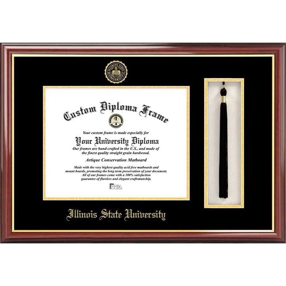 NCAA Illinois State Redbirds Tassel Box and Diploma Frame - Graduation Gift for College Students, Alumni & Fans - Perfect for Dorm Decor, Office Display & Memorabilia Collection