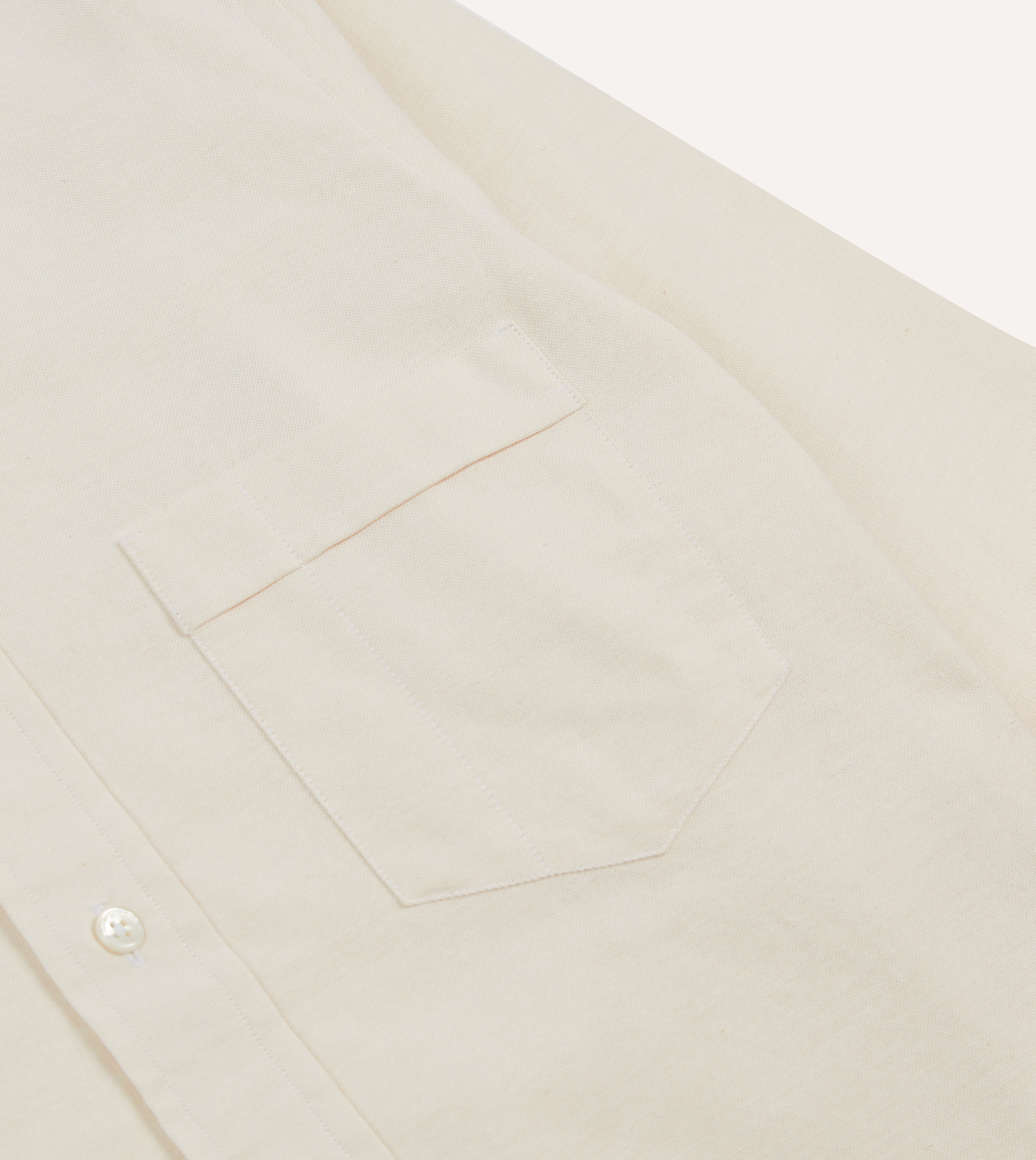 Premium Cotton Oxford Cloth Long Point Collar Dress Shirt for Men - Business Casual & Formal Office Wear