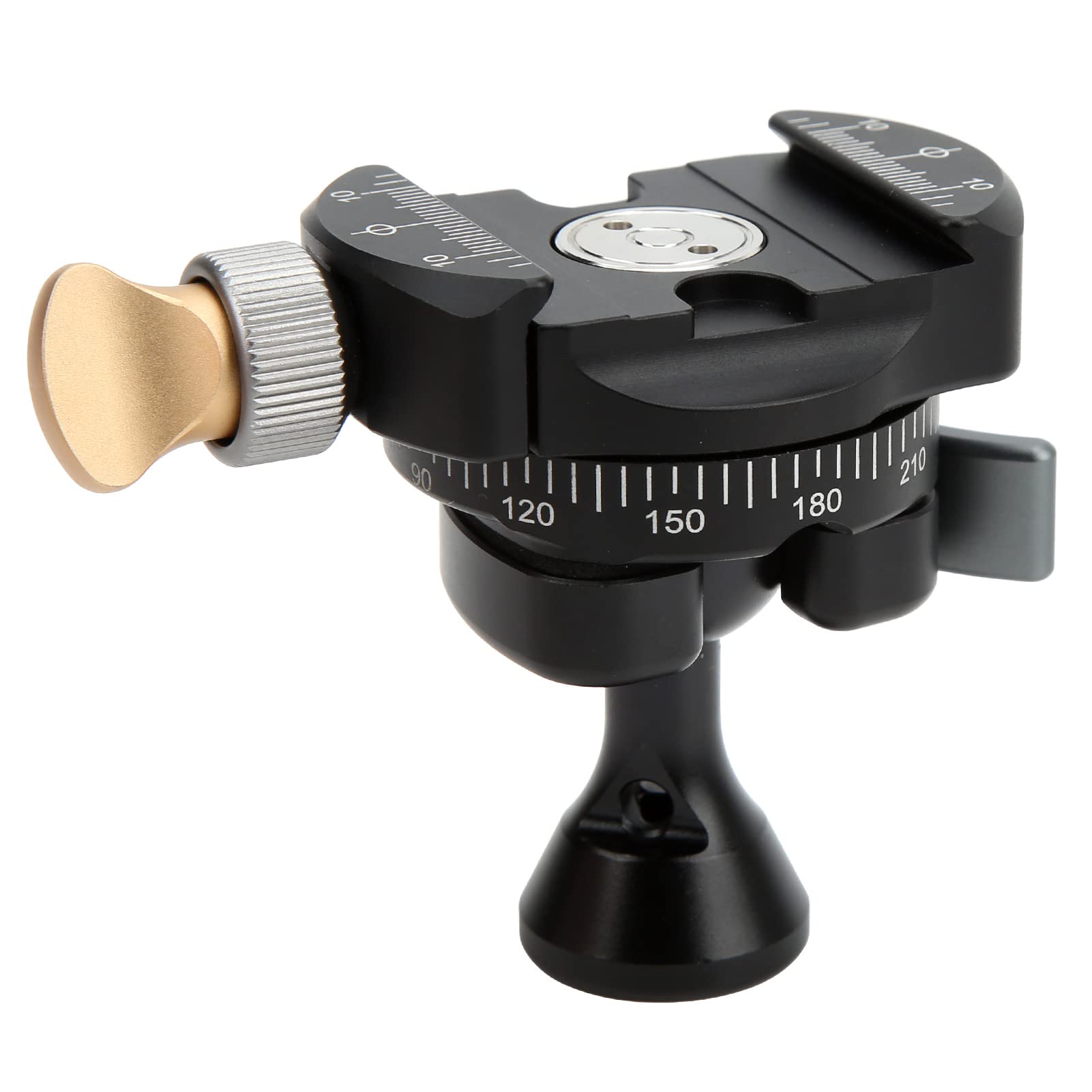 Minifinker SLR Camera Tripod Ball Head - CNC Precision Machined Aluminum Alloy Ball Head for DSLR, Mirrorless & Smartphone Cameras - Perfect for Photography, Videography & Travel