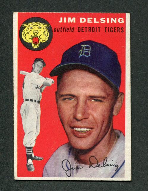 1954 Topps #111 Jim Delsing Detroit Tigers Vintage Baseball Card - Perfect for Collectors, Sports Memorabilia Displays & Baseball Fan Gifts