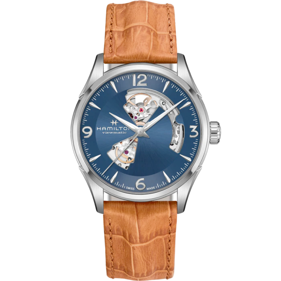Hamilton Jazzmaster Open Heart Automatic Watch - Stylish Men's Dress Watch for Business & Formal Occasions