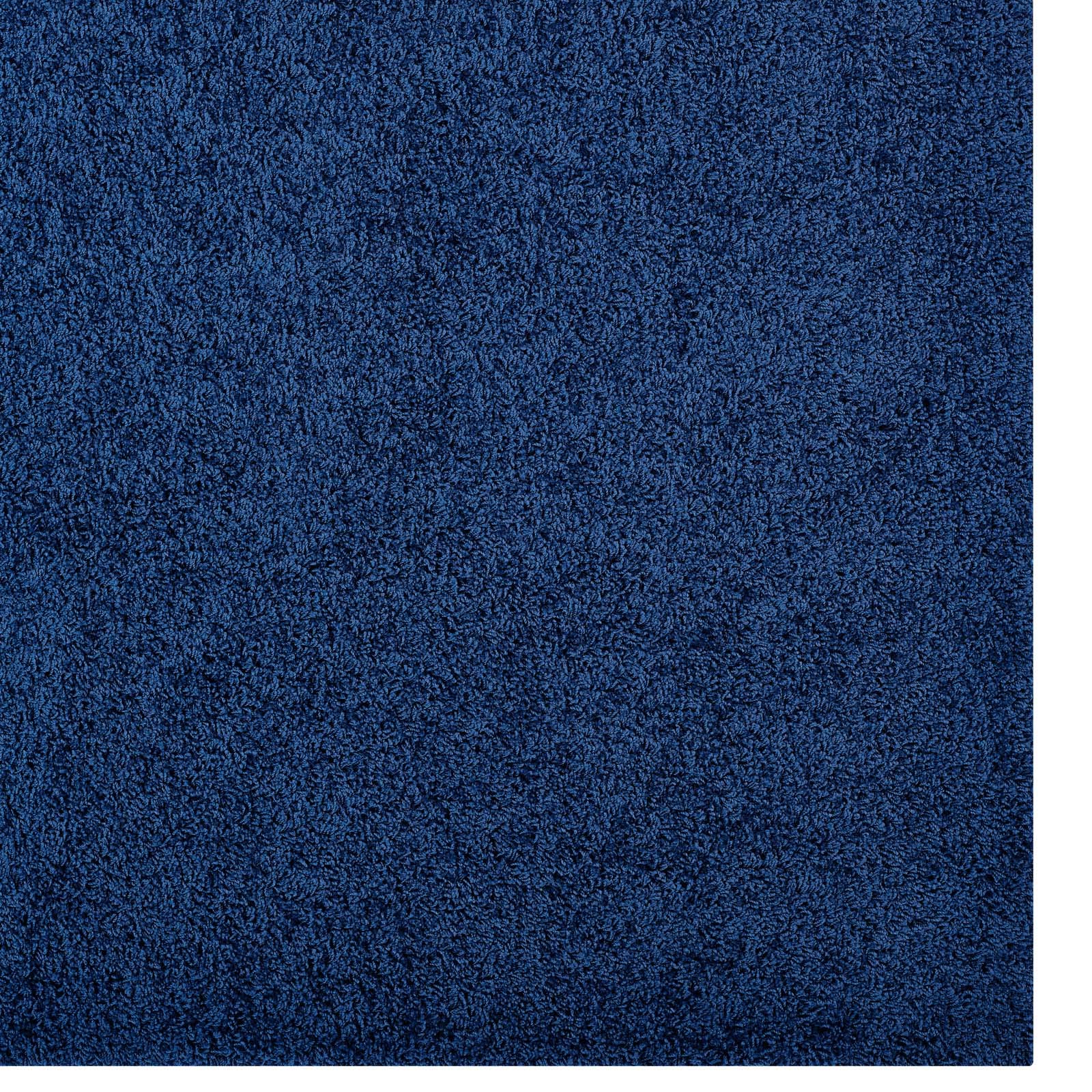 Modern Contemporary Urban Design Navy Blue Area Rug - Non-Slip Living Room Carpet, Soft Fabric Runner for Lounge, Bedroom & Hallway Decor - Perfect for Home, Office & Dorm