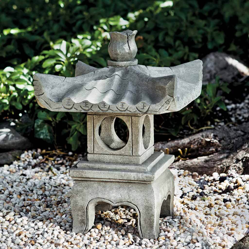 Antique Pagoda Statue - Handcrafted Asian Home Decor for Living Room, Garden & Meditation Spaces | Campania International