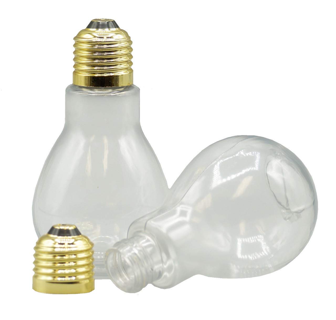 288-Piece Clear Plastic Fillable Light Bulbs for Candy - 4 Inch Tall Bulk Wholesale - Perfect for Weddings, Party Favors, DIY Crafts & Holiday Decorations