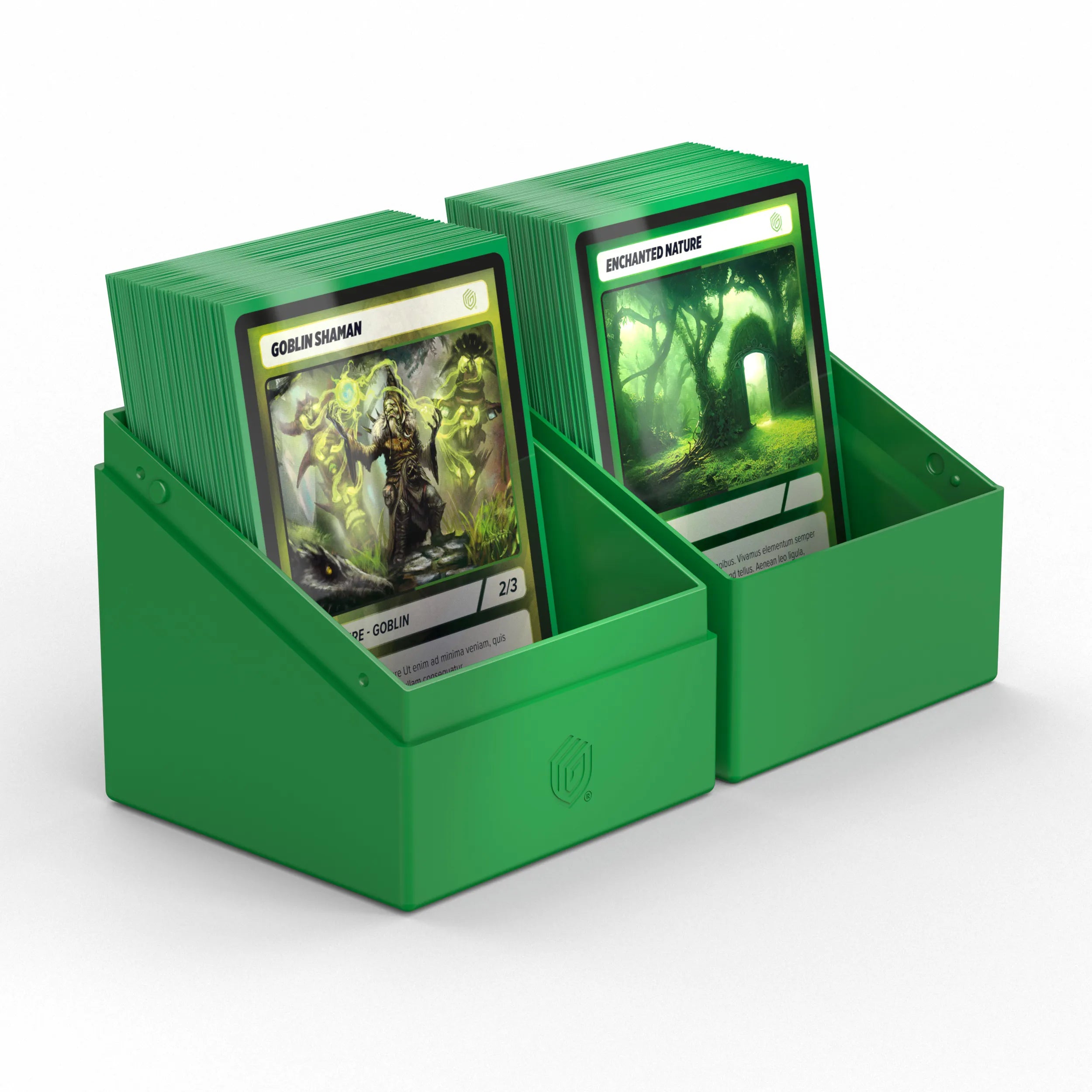 Boulder 100+ Deck Box - Durable Solid Green Storage Case for Trading Cards, MTG, Pokemon, Yu-Gi-Oh - Perfect for Card Collectors & Gamers