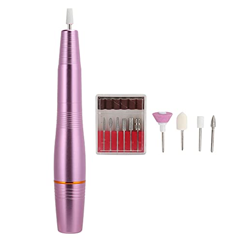 Professional Nail Drill Machine for Home & Salon Use - 18000-20000 RPM Portable Electric Nail File, Lightweight & Compact Nail Art Tool (Pink) - Perfect for Manicures, Pedicures & Nail Extensions
