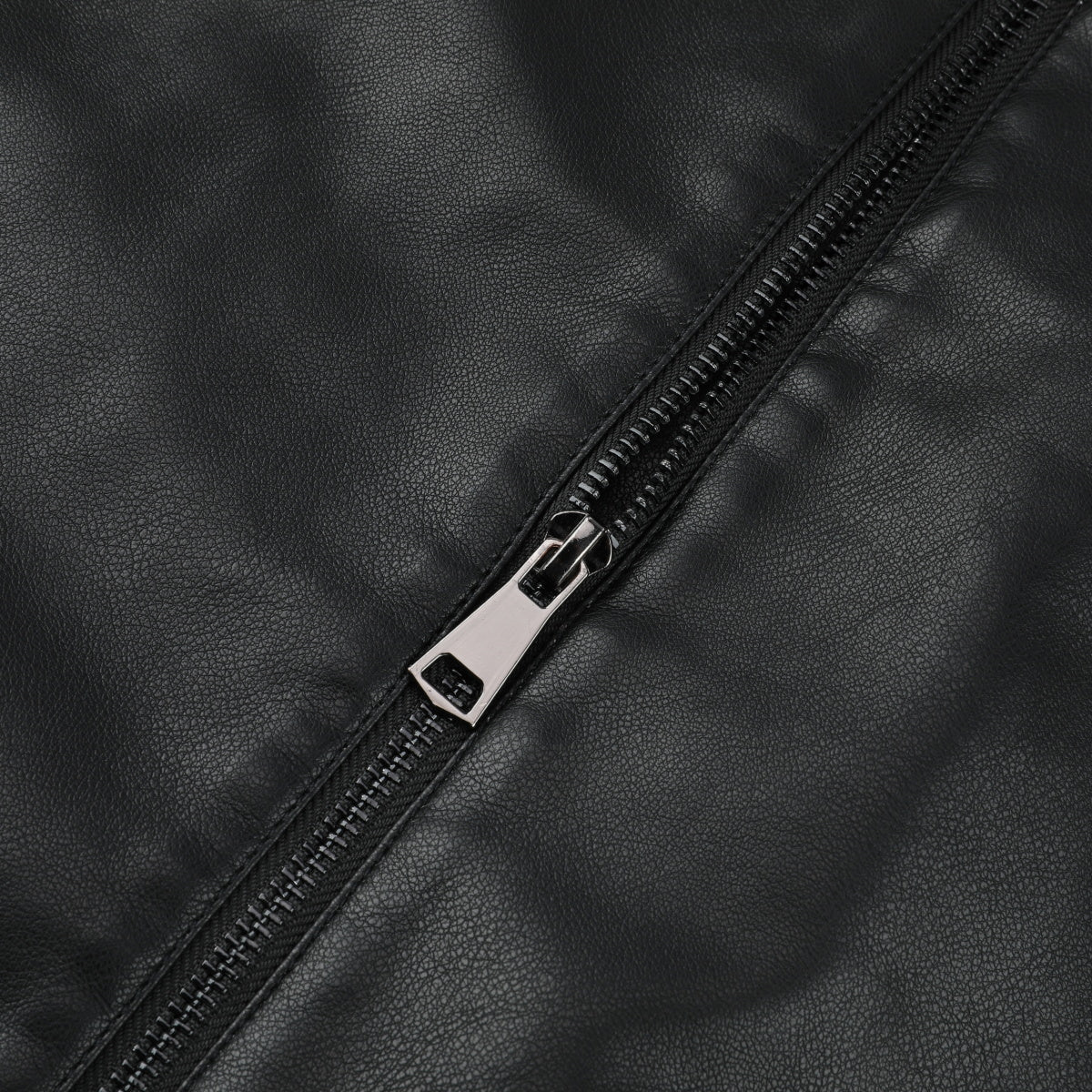 Men's Black Leather Jacket - Casual Zip-Up Motorcycle Jacket for Bikers & Outdoor Enthusiasts | Perfect for Riding, Daily Wear & Night Out