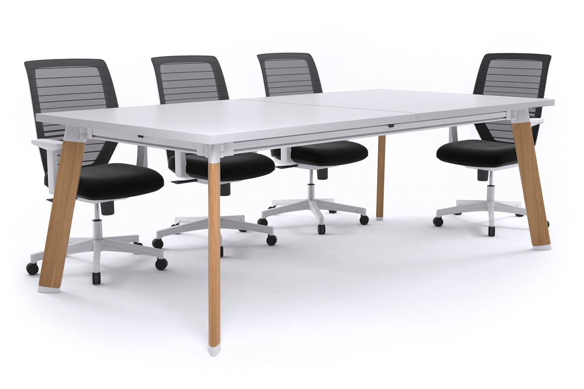 Adjustable Switch Meeting Room Table 2400L x 1200W - Modern Conference Table for Office Meetings & Collaborative Workspaces