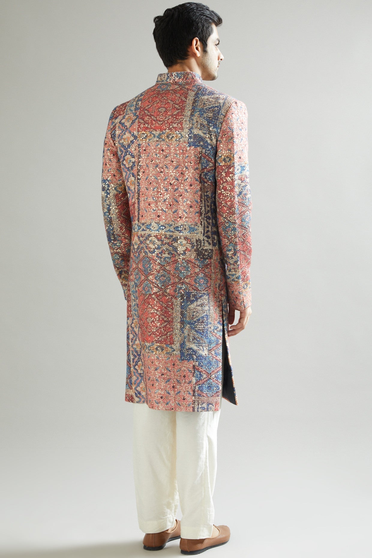 Stylish Maroon Printed & Embroidered Kurta for Men | Traditional Indian Tunic | Perfect for Festivals, Weddings & Cultural Events