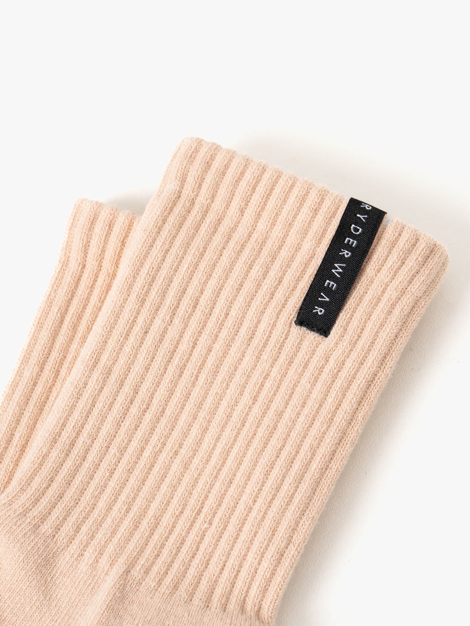 Premium Crew Socks for Men & Women - Soft Oat Stonewash Cotton - Comfortable Everyday Wear for Work, Sports & Casual Outfits
