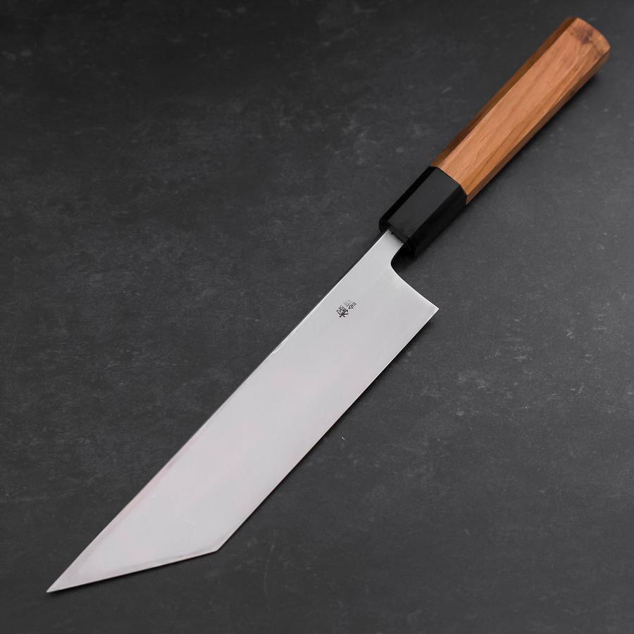 Premium Unagisaki Edo Blue Steel #1 Hon Kasumi Sushi Knife - 195mm Buffalo Teak Handle - Professional Japanese Sushi Chef Knife for Slicing Eel & Fish - Perfect for Sushi Restaurants & Home Kitchens