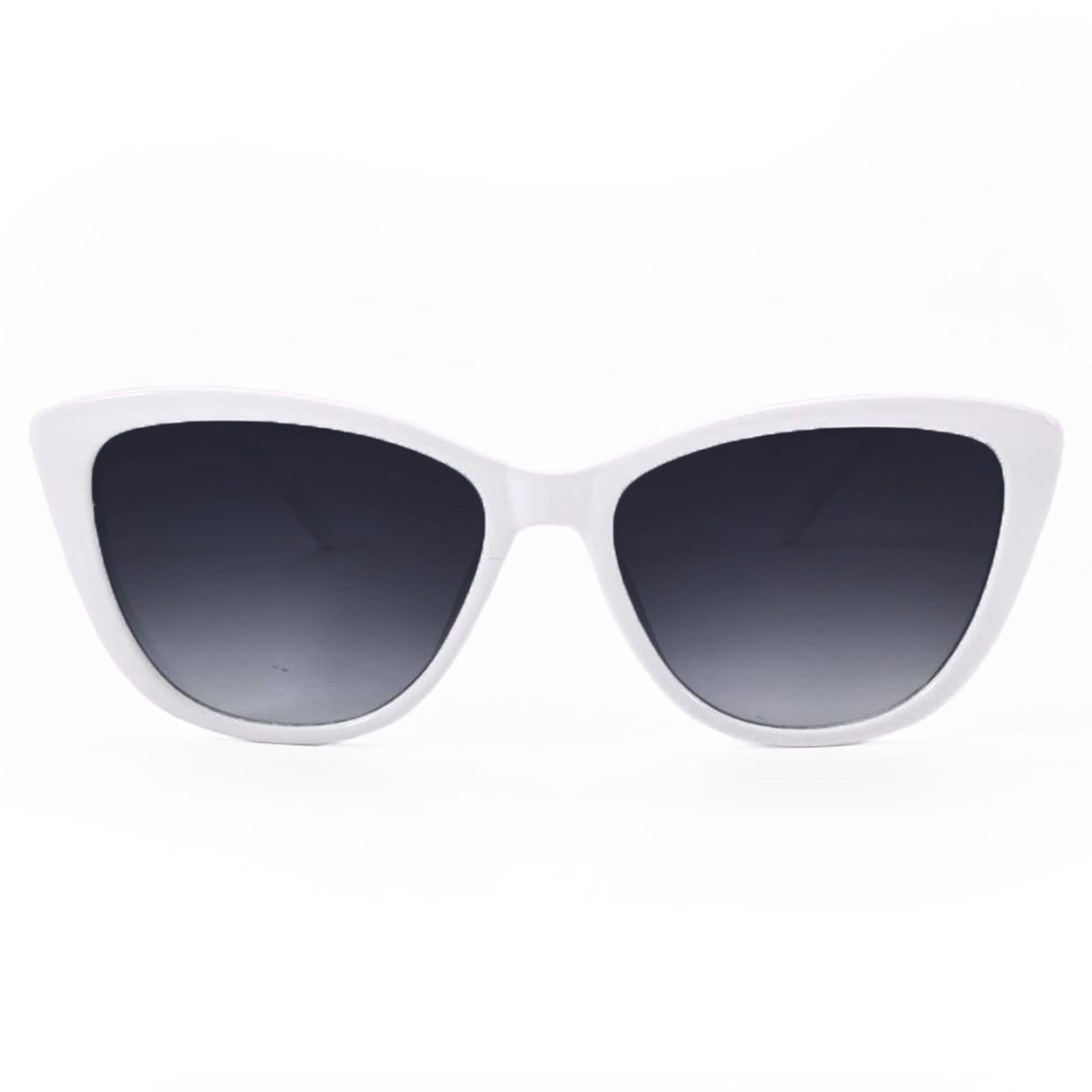Stylish White Cat Eye Sunglasses for Women - UV Protection, Retro Fashion Shades - Perfect for Beach, Driving & Outdoor Activities