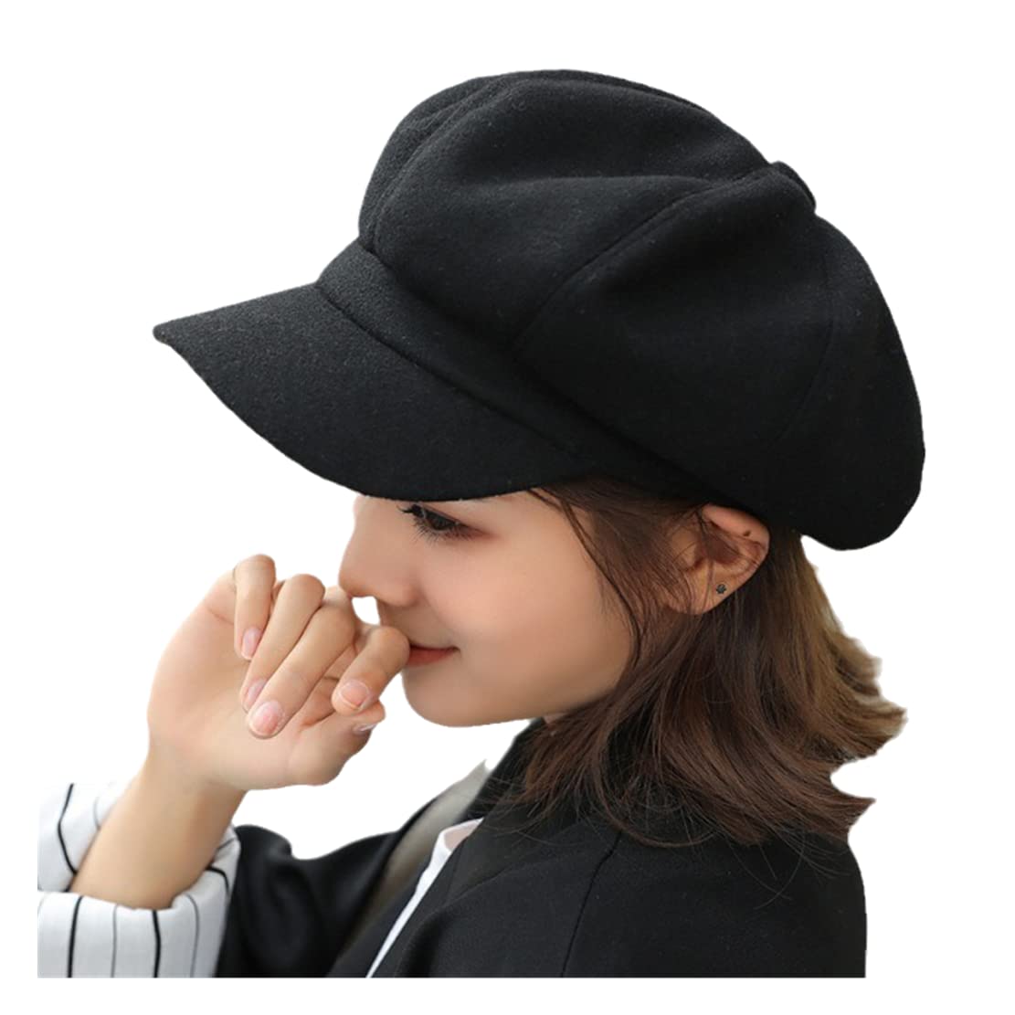 Stylish Octagonal Beret Hat for Women - Vintage Painter Cap, Fall Winter Fashion Accessory | Perfect for Casual Outfits, Outdoor Activities & Retro Looks