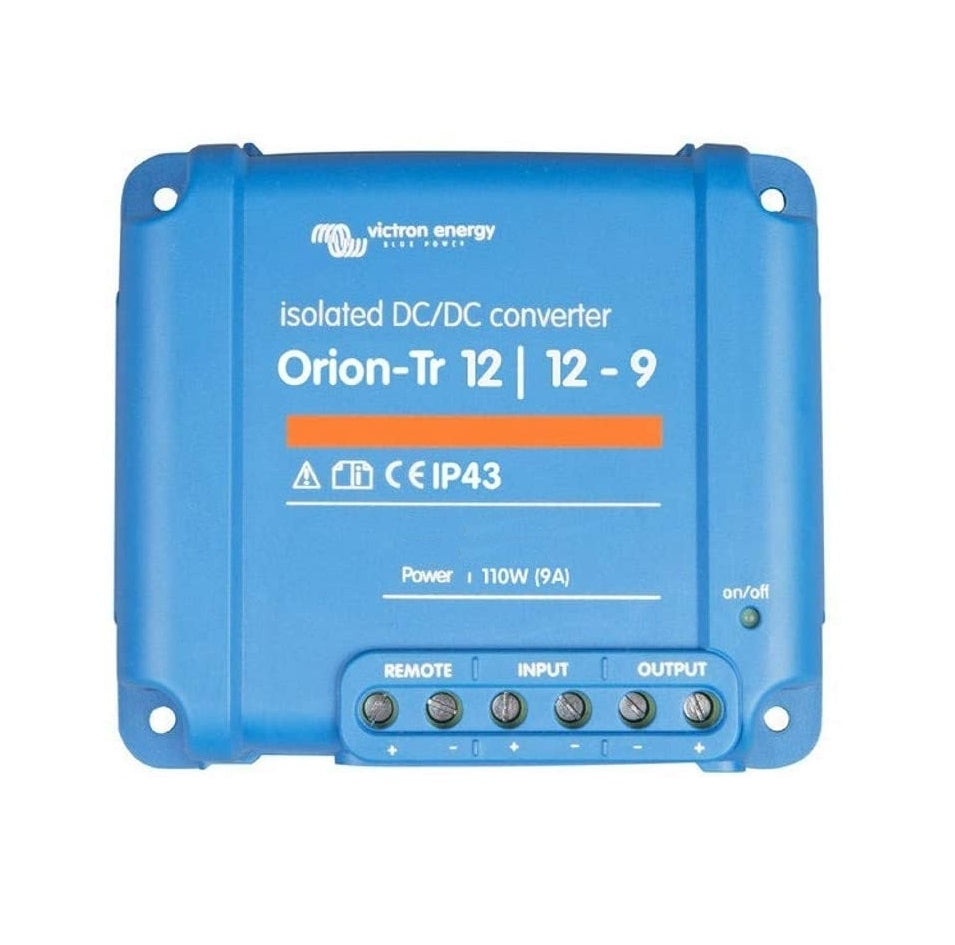 Victron Energy Orion Tr 12/12 9A (110W) Isolated DC-DC Converter - 12V to 12V Voltage Regulator for RVs, Boats & Solar Power Systems - Perfect for Off-Grid & Mobile Applications