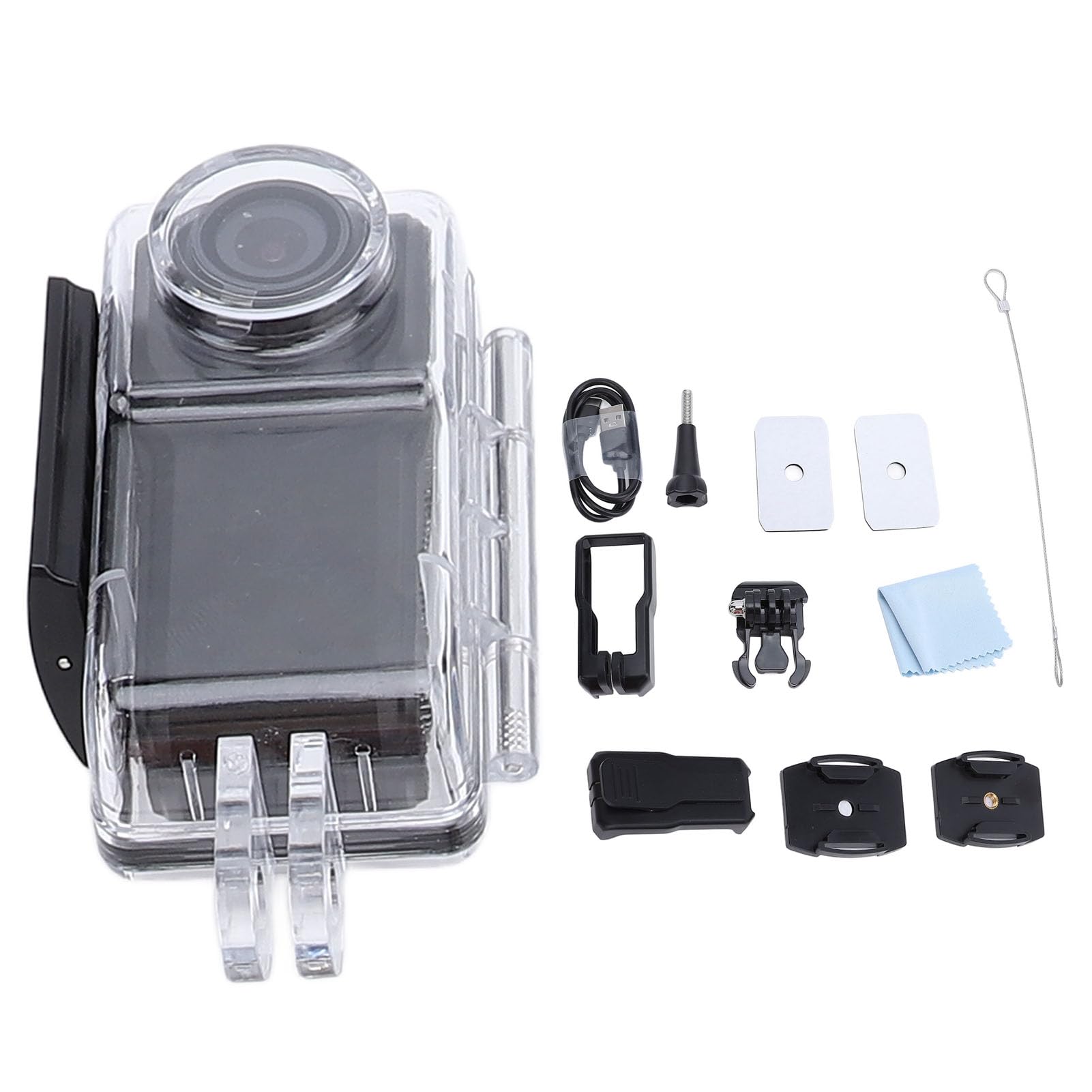 Naroote Mini Wearable Body Camera with Screen Protector - Portable WiFi Hidden Camera for Outdoor Activities, Security Surveillance, and Undercover Recording