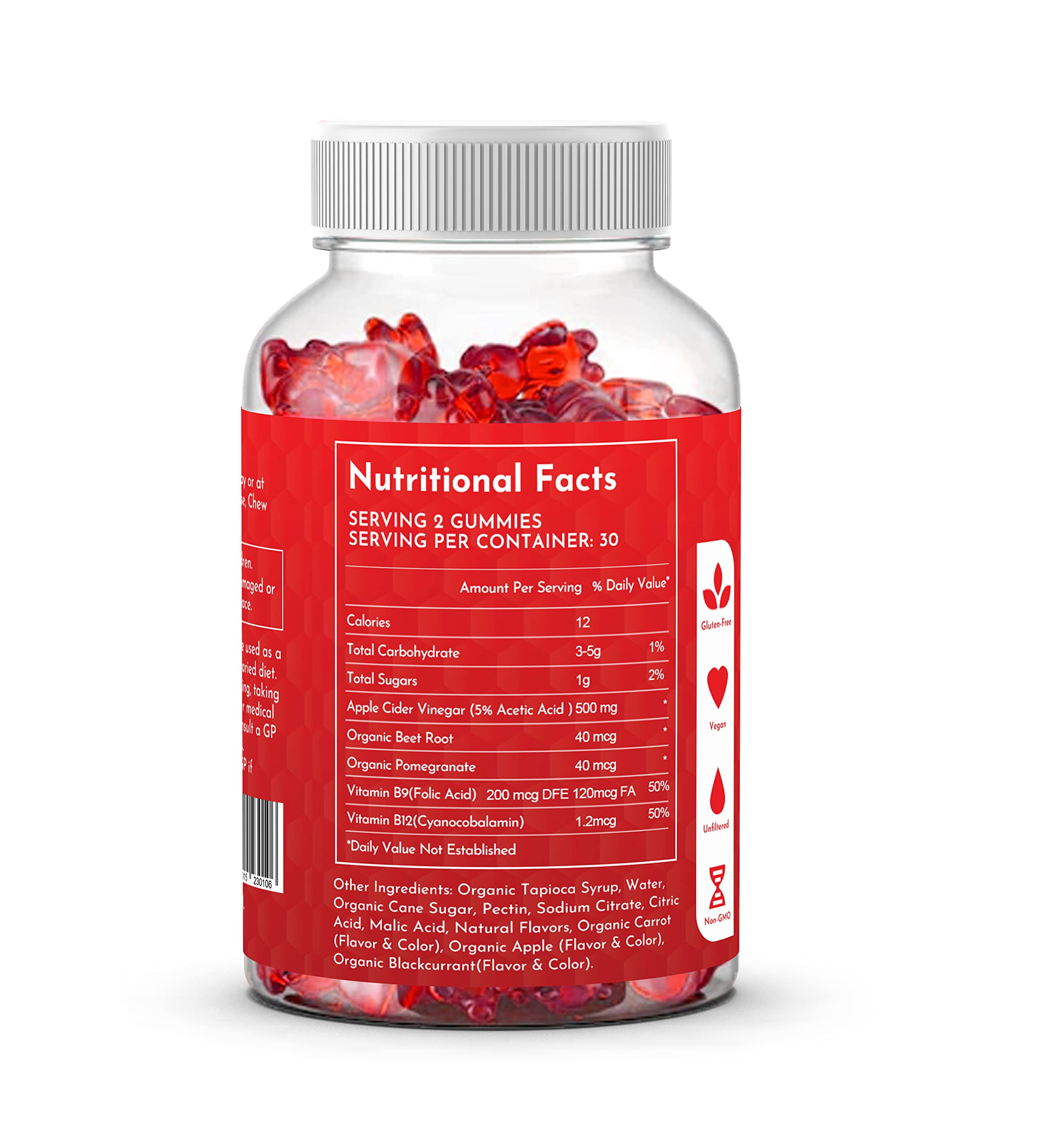 Keto Gummies for Weight Loss - Strawberry Flavor 60 Count | Low Calorie Snack with No Added Sugar | Appetite Control & Energy Booster | Vegan, Gluten Free Supplement | Perfect for On-the-Go Healthy Lifestyle & Ketogenic Diet Support