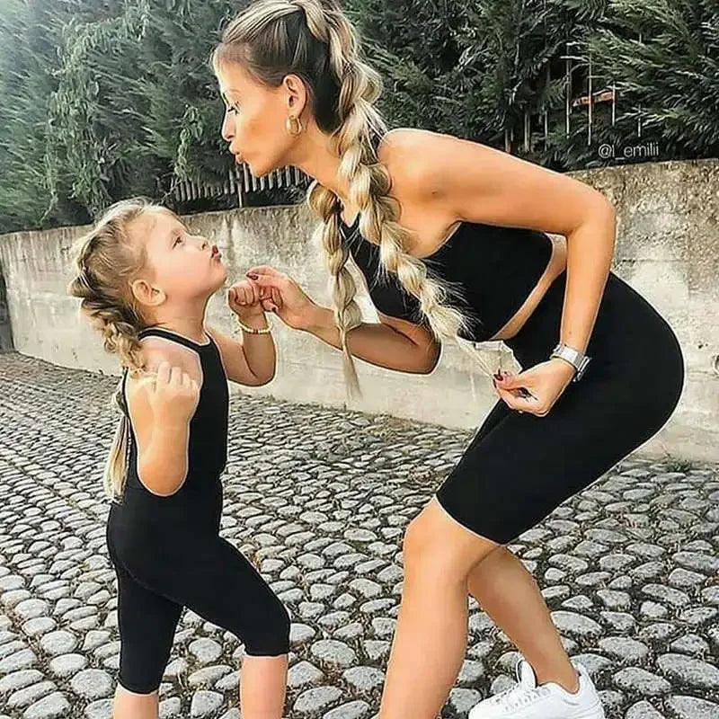 Matching Mother Daughter Yoga Outfits - Women's 2-Piece Activewear Set for Yoga, Pilates & Gym Workouts - Perfect for Mother's Day Gifts & Family Fitness Activities