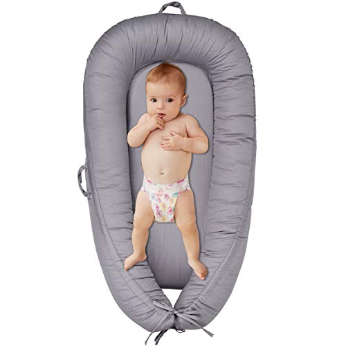 YINUODAY Portable Baby Lounger & Co-Sleeping Bassinet - Foldable Infant Sleeper for 0-12 Months | Nursery Crib, Travel Bed & Baby Bag | Perfect for Bedroom, Indoor & Outdoor Use | Ideal for Newborn Napping, Travel & On-the-Go Parenting