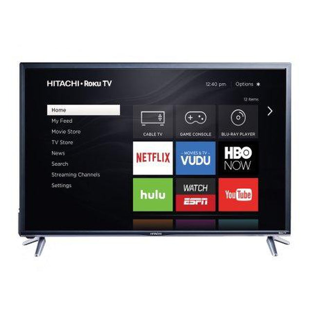 Hitachi 43-Inch 1080P Full HD Roku Smart LED TV (43R51) - Perfect for Living Room, Bedroom, and Home Entertainment