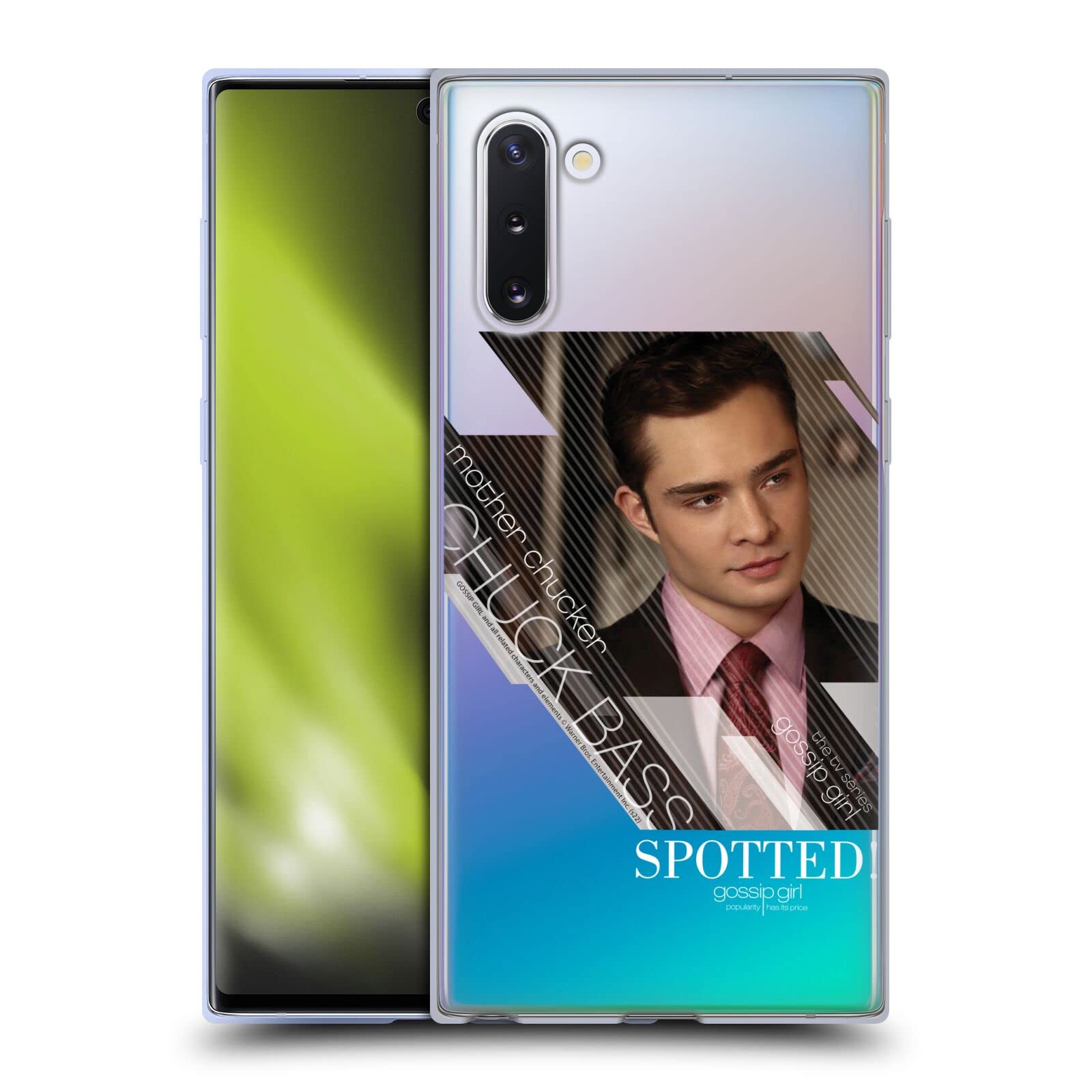 Head Case Designs Officially Licensed Gossip Girl Chuck Bass Soft Gel Case for Samsung Galaxy Note10/5G - Perfect for Fans, Daily Use & Show-Themed Protection