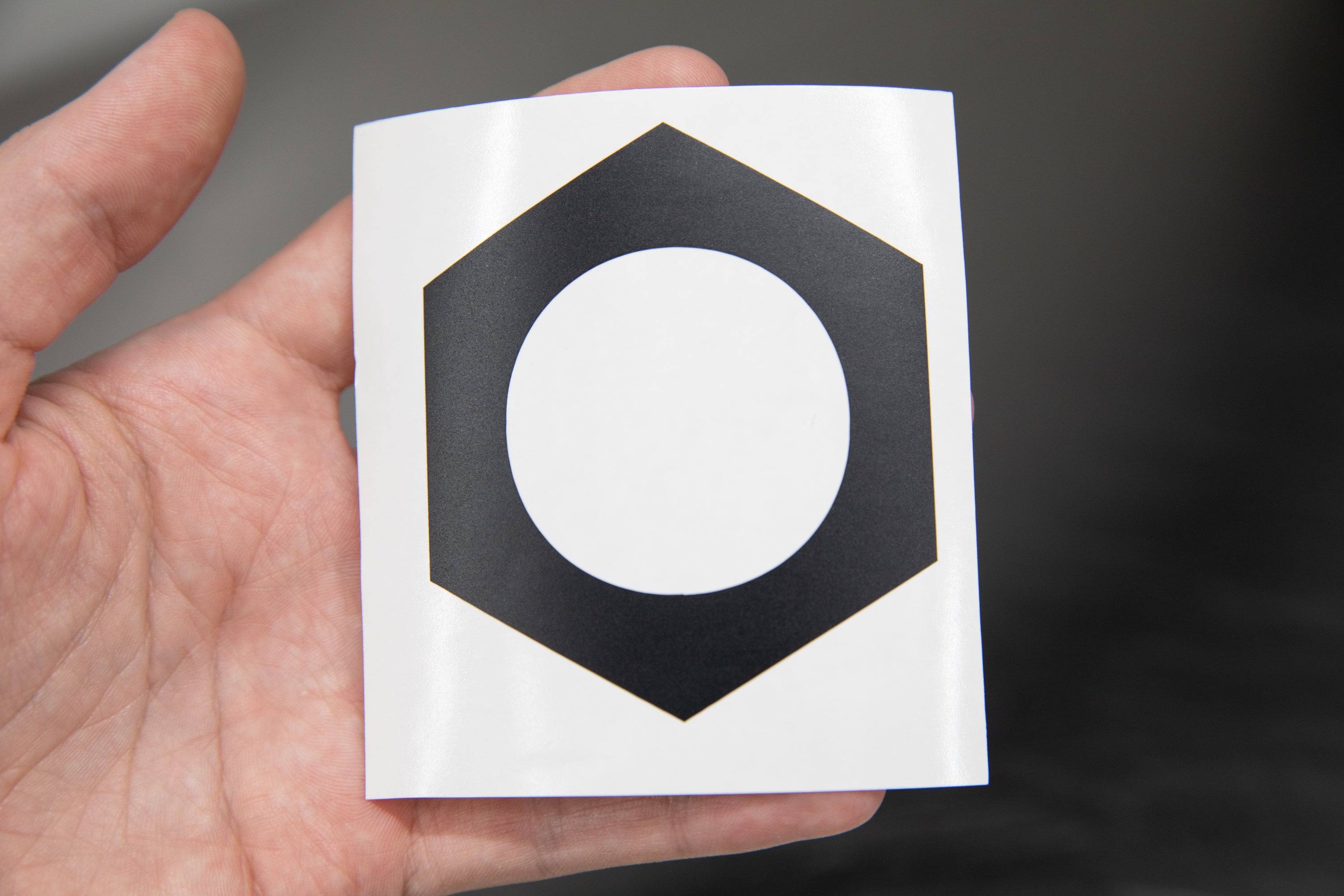 Custom Die-Cut Vinyl Hex Logo Decal Stickers - Waterproof & Durable for Cars, Laptops, Walls - Perfect for Branding, Personalization & DIY Projects