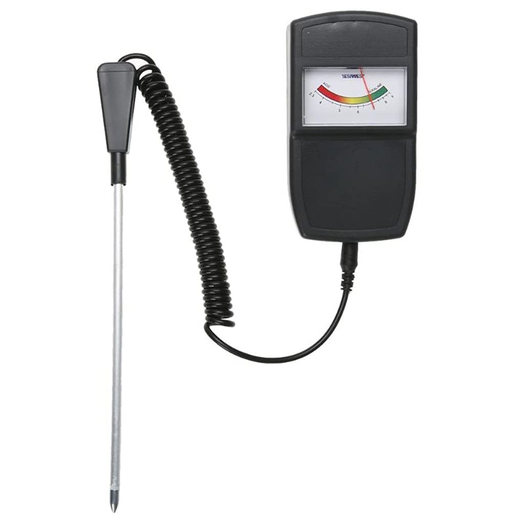 2.5-10.0 Soil pH Meter - Digital Acidity & Moisture Tester for Plants, Crops, Flowers, Vegetables - Large LCD Screen - Ideal for Gardening, Farming & Indoor Plant Care