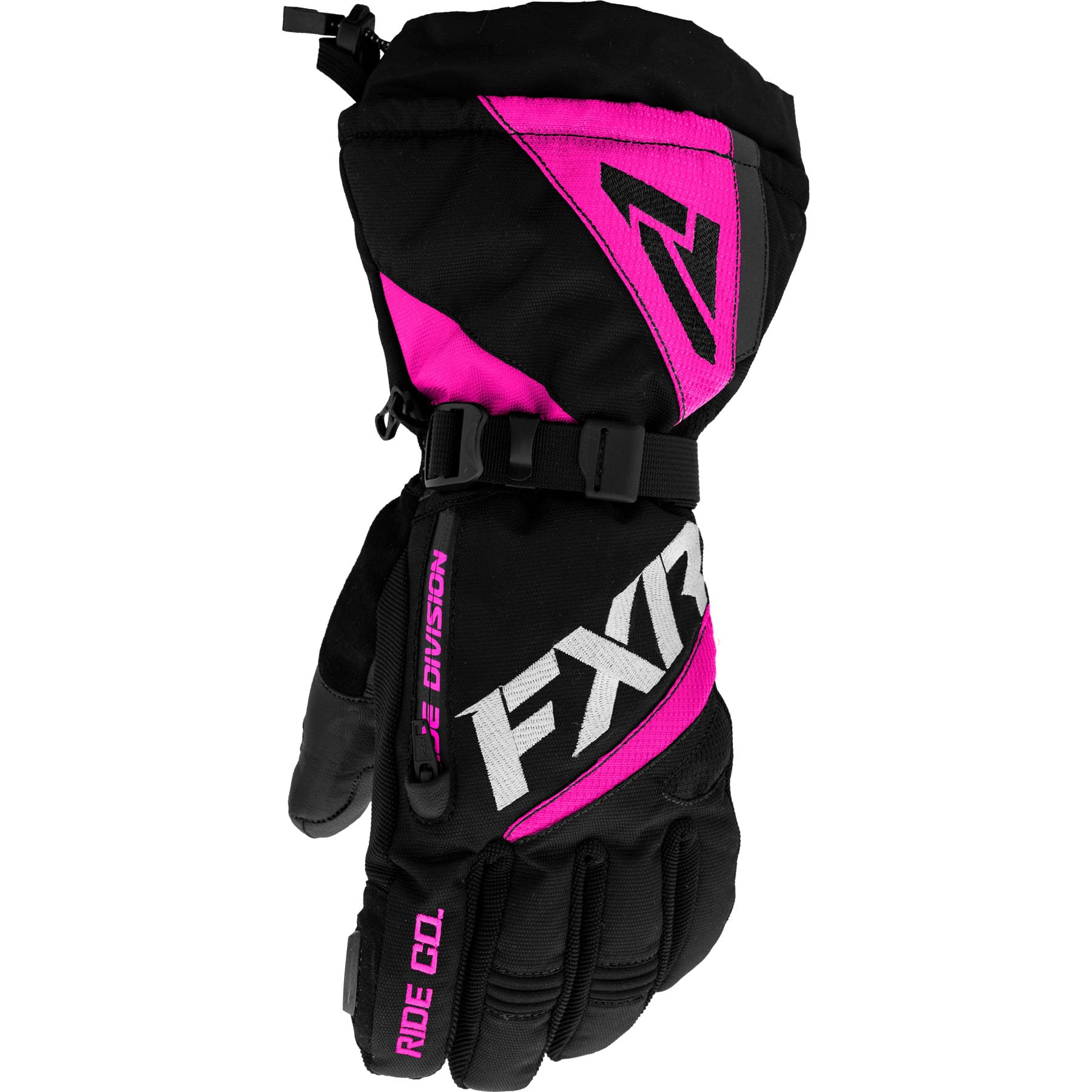 FXR Women's Fusion Glove 2025 - Winter Motorcycle Gloves for Women (Black/Fuchsia, Small) - Windproof & Waterproof for Cold Weather Riding, Snowmobiling & Outdoor Adventures