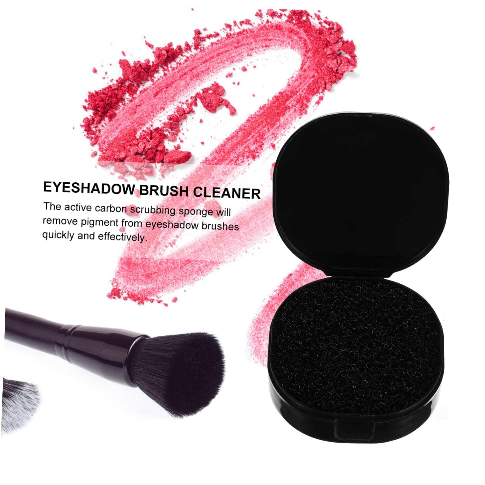 FOMIYES 3-Piece Makeup Brush Cleaning Kit with Sponge Set - Reusable Eyeshadow Brush Cleaner for Quick & Easy Cleaning - Perfect for Busy Mornings & Professional Makeup Artists