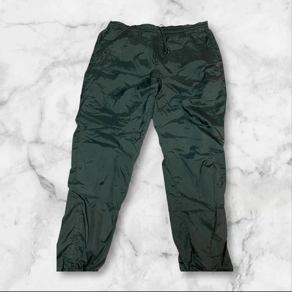 Reebok Vintage Track Pants - Nylon Water-Resistant Joggers, Baggy Fit, Size L 387 - Perfect for Casual Wear, Gym & Street Style