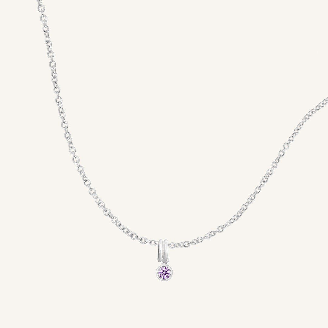 Birthstone Charm Necklace - Personalized Aura Jewelry for Women - Perfect Gift for Birthday, Anniversary & Mother's Day - Elegant Everyday Wear & Special Occasions