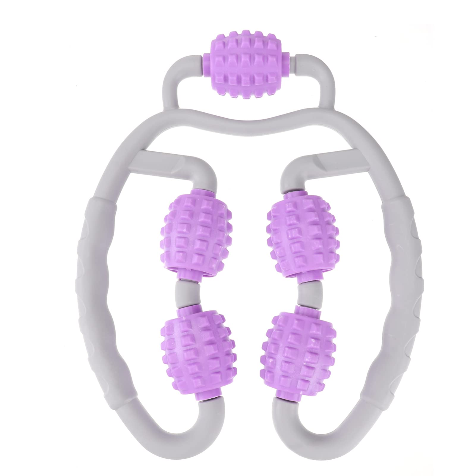 FOYTOKI Leg Massage Roller - Sports Recovery & Muscle Relaxation Wheel - Purple Foam Roller for Athletes, Runners & Fitness Enthusiasts - Perfect for Post-Workout Recovery, Yoga & Pain Relief