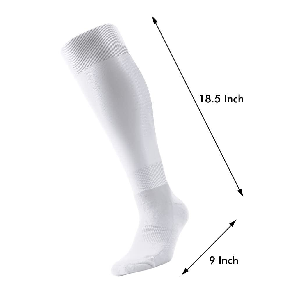 IXI Over Knee Cotton Socks for Women - Soft Thick Athletic Long Socks with Non-Slip Grip - Perfect for Running, Yoga, Workout & Winter Warmth